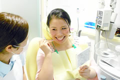 ブラッシング指導風景